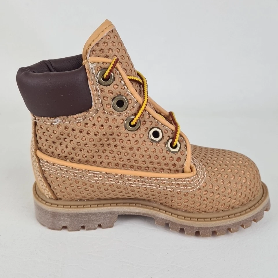 🚨 Timberland 6In Vent-Tech 27875 NIÑOS PEQUEÑOS Botas Aire Libre Trigo Informales Talla 8 Foto 3 de 4