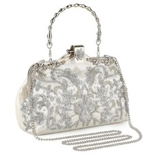 UBORSE 1920s Vintage Clutch Purse Beaded Evening Bag for Women Formal Bridal ...
