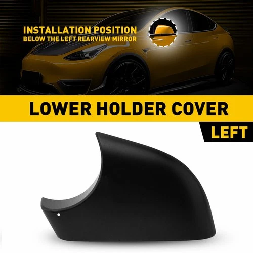For Tesla Model Y Left Driver Side Door Wing Mirror Cover Lower Holder US