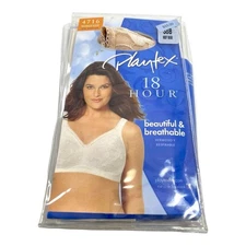 Playtex 18 Hour Beautiful & Breathable Wirefree Style 4716 38B Body Beige Bra