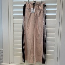 Women's Summer Drawstring Waist Wide Leg Loose pockets Pants Size M New With Tag