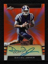 2019 Leaf Metal Draft Orange 6/7 Daniel Jones #BA-DJ1 Auto uk2