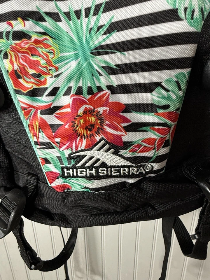 High Sierra Loop 背包 女孩 热带条纹 学校 旅行 工作 书包 — 第 4/4 张图片