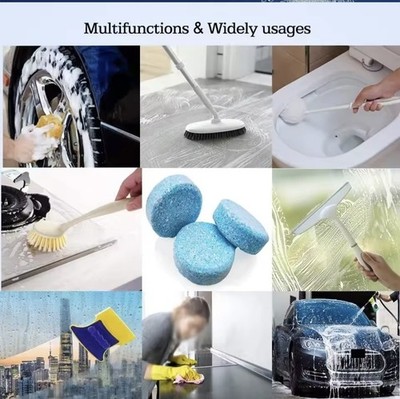 100-Pack Effervescent Cleaning Tablets   Windshield Washer & Multi-Surface