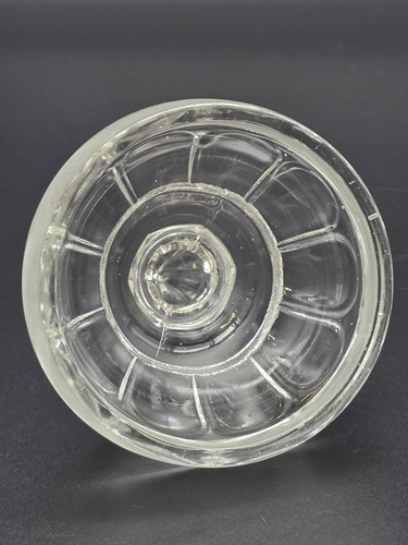 VTG Glass Drug Store Pharmacist Apothecary Canister Cookie Jar Ground Top - Picture 8 of 10