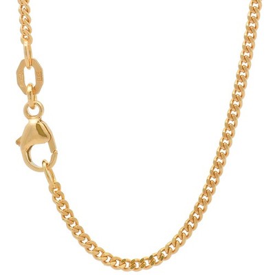 Edle massive Goldkette Panzerkette Halskette aus 750 - 18 Karat Gold