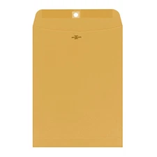 Clasp-Gummed Catalog Envelopes, 6" X 9", Brown Kraft, 100/Box (CO955)