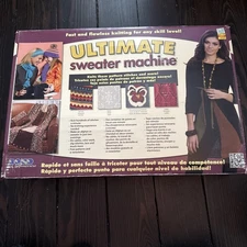 Ultimate Sweater Machine Knitting System Fast & Easy Knitting EUC!