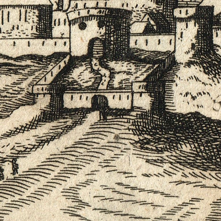 Mukachevo Мукачево Munkács Antique Print Hungary Ukraine 1688 Magyarország - Image 4 of 4