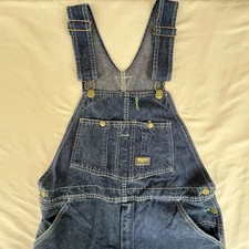 Oshkosh B'Gosh VTG Denim Jeans Overalls Medium Wash Mens Size 36x29 Cotton USA