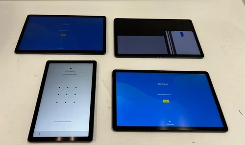 Lot of 4 Lenovo Tablets – P11 Plus TB-J616F, TB310FU – For Parts or Repair