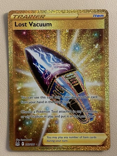 Lost Vacuum 217/196 Lost Origin Gold Secret Rare Pokemon TCG Card NM