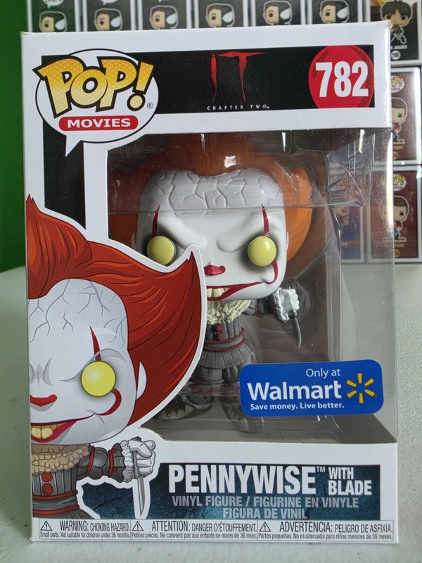 Funko Pop! Movies IT Pennywise with Blade - Walmart (Exclusive) #782 w/Protector