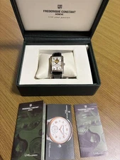 Frederique Constant Fc-303310315x4c456 Silver Dial Leather Strap Automatic Mens