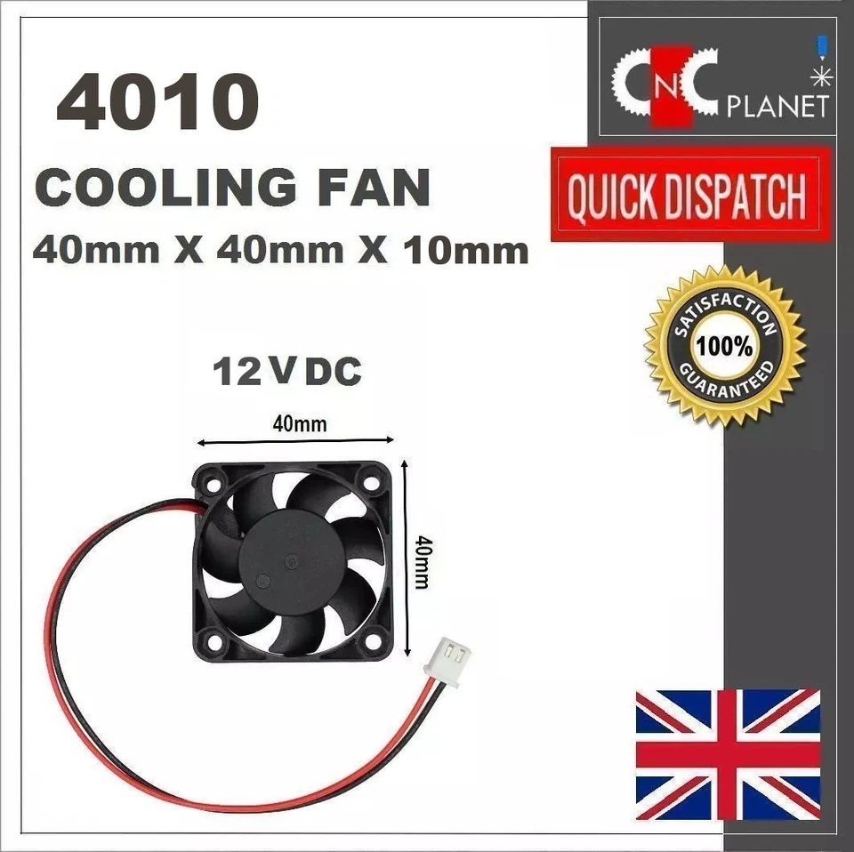 4010 FAN 4cm 40mm X 40mm X 10mm MINI SQUARE BRUSHLESS COOLING FAN 5V 12V 24V DC - Image 4 of 4