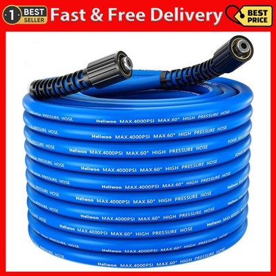 #ad #ad Flexible Pressure Washer Hose 25ft X 1 4quot; Kink Resistant Max 4000 Psi Power Wash $31.99