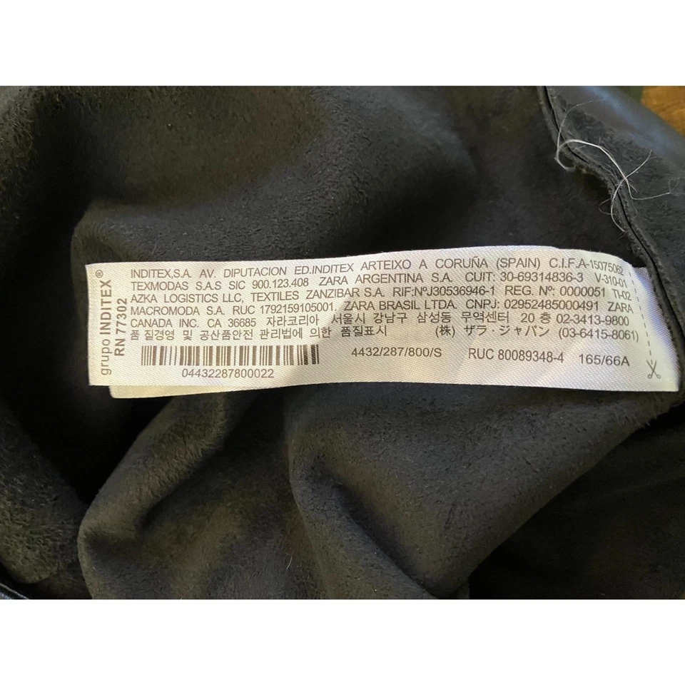 Zara high rise bootcut faux leather pants - Image 4 of 4