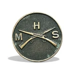 WW1 Enlisted Infantry Collar Disk  Pin - MHS - Military High School
