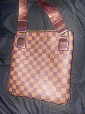 Louis Vuitton Damier Checkered Brown Crossbod...