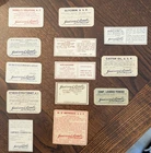 Lot of 13 Vintage Drug Store Pharmacy Apothecary Labels Jackson Combs Trenton NJ
