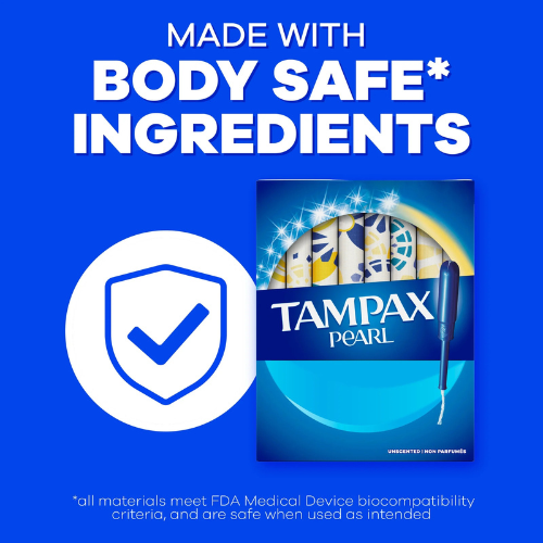 Tampax Pearl Tampons mit LeakGuard Braid, normale Saugfähigkeit, 50 Stück - Bild 3 von 6