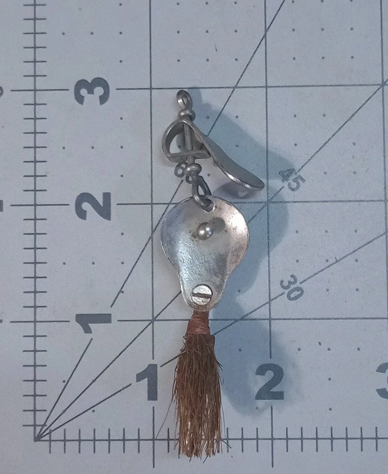 Винтажный Al Foss свинина кожура гольян Shimmy Wiggler с коробкой S1 No. 6 - Изображение 2 из 4