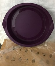 Tupperware Silikonform "Glatte Runde", 26cm Durchmesser, lila,  NEU