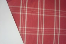 4 Yds Bergamo Fabric Italian 100% Linen Bernis Grenadine Plaid 57" x 146" btp