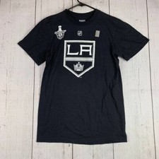 Image of Los Angeles Kings Quick 32 NHL Small Reebok Casual T-Shirt Black New Mens
