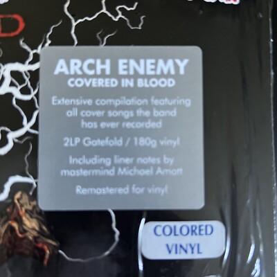 Arch Enemy Covered In Blood On Limited Golden Vinil 2 Lp Open
