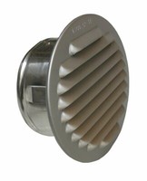 Trobak LüFtungsgitter Aluminium Eloxiert Mit Stutzen, Dn 95-100 Mm