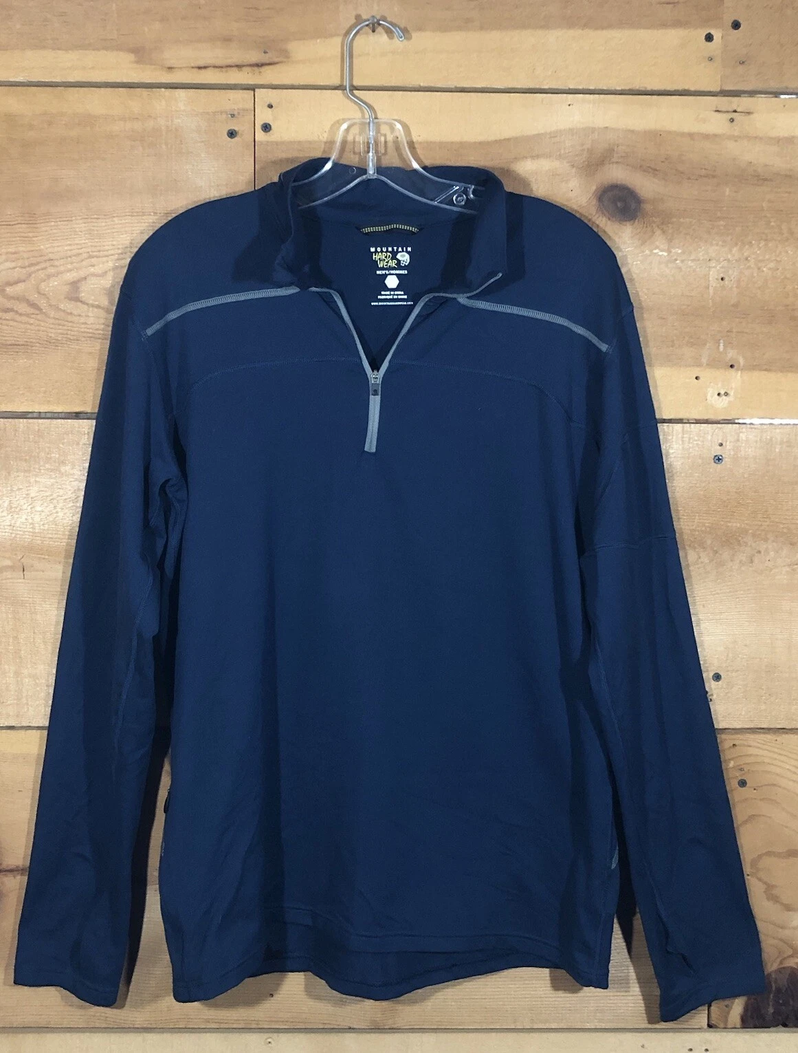 Mountain Hardwear 1/4 Zip Pullover Shirt Mens Size Large Activewear Baselayer