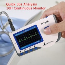 PC-80B Heal Force Handheld Color ECG EKG Heart Monitor USB Continuous Measuring