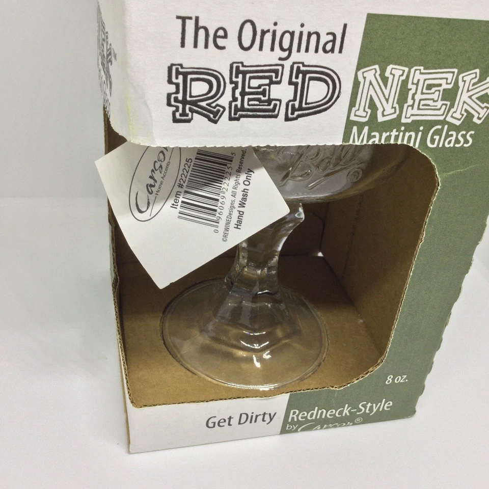 原装 REDNEK 马提尼 8 盎司玻璃球 Get Dirty Redneck-Style Carson 著 — 第 4/4 张图片