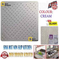 Non Slip Rubber Belfast Sink Protector Liner Draining Drainer Mats Mat New