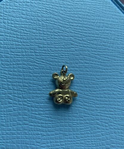 9ct Yellow Gold Teddy Bear Pendant - Picture 1 of 2