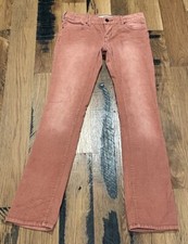 Pilcro and the Letterpress women pants Vintage Slim Corduroy Straight Jeans 26