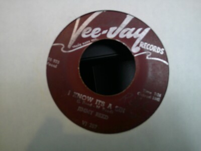 -JIMMY REED I KNOW ITS A SIN /DOWN IN VIRGINIA ON VEE-JAY RECORDS