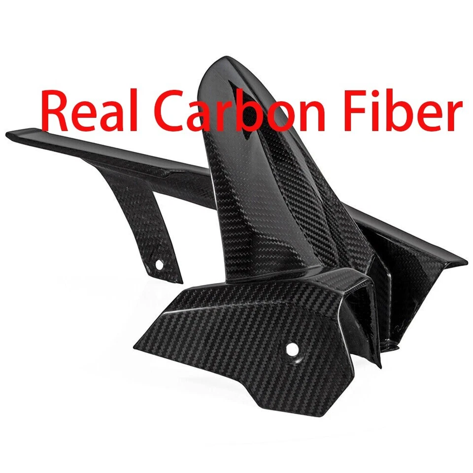 Guardabarros guardabarros abrazador trasero 100 % fibra de carbono real para 2024 2025 Ninj 500 Z500 Foto 4 de 4