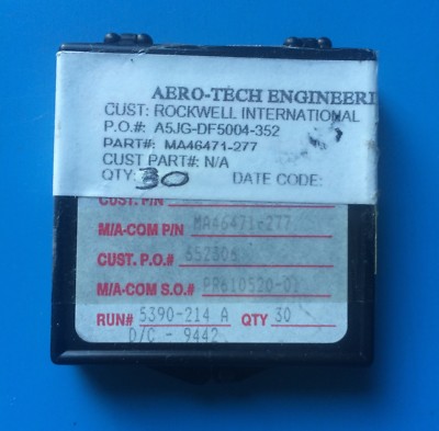 MA46471-277 MA-COM RF MICROWAVE CHIP STYLE 30/UNITS