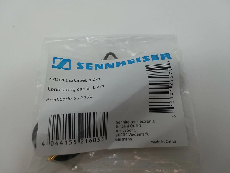 Genuine SENNHEISER Short Cable Cord for HD598 SR HD598SE HD599 HD558 HD518 HD569 - Image 3 of 3