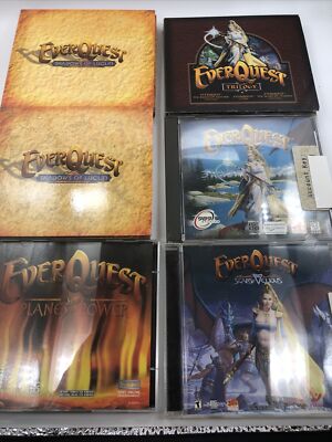 6 EVERQUEST Lot Shadows Luclin Scars Velious Planes of Power 989 Studios Trilogy