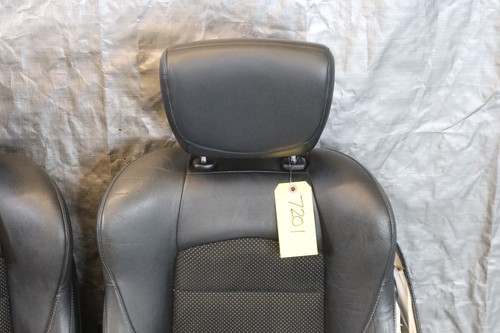 2013 NISSAN 370Z COUPE 3.7L VQ37 OEM BLACK LEATHER SUEDE RH LH FRONT SEATS #7102 - Picture 6 of 11