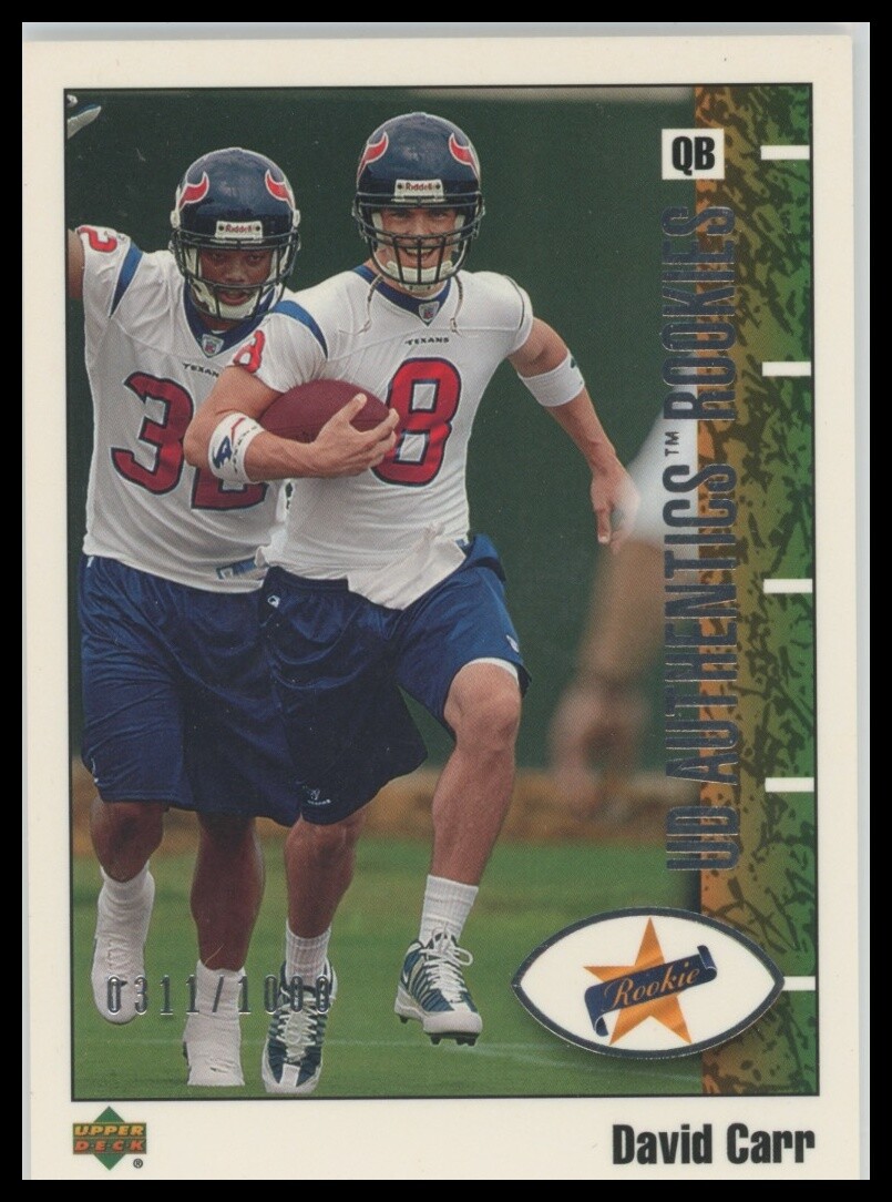 David Carr UD Authentics #113 Base