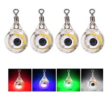 1x 5x 12x LED Underwater Fish Fishing Light Fisheye Glow Fluorescent Bait Lure