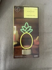 Ashland 11.5" Neon LED Lit Pineapple Tabletop Decor Summer Home Design