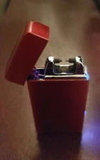 Lighter RED Dual Arc Windproof Flameless