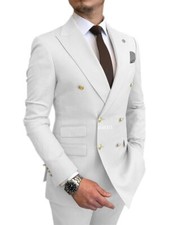 Double Breasted Lapel Men's Suit Tailcoat Two-piece Fashionable New Style