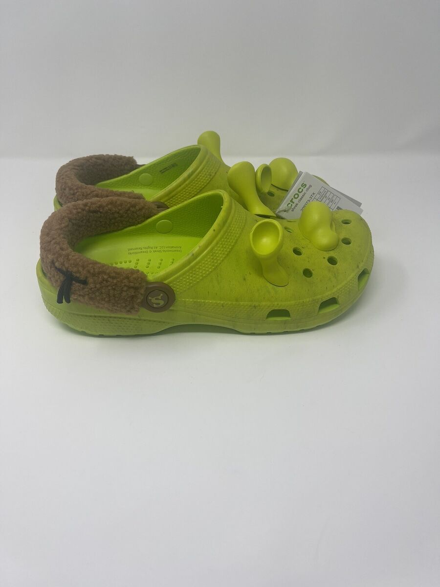 DreamWorks Shrek Crocs Classic Clog Size M/8 W/10 Ogre Green 209373-3TX -  New