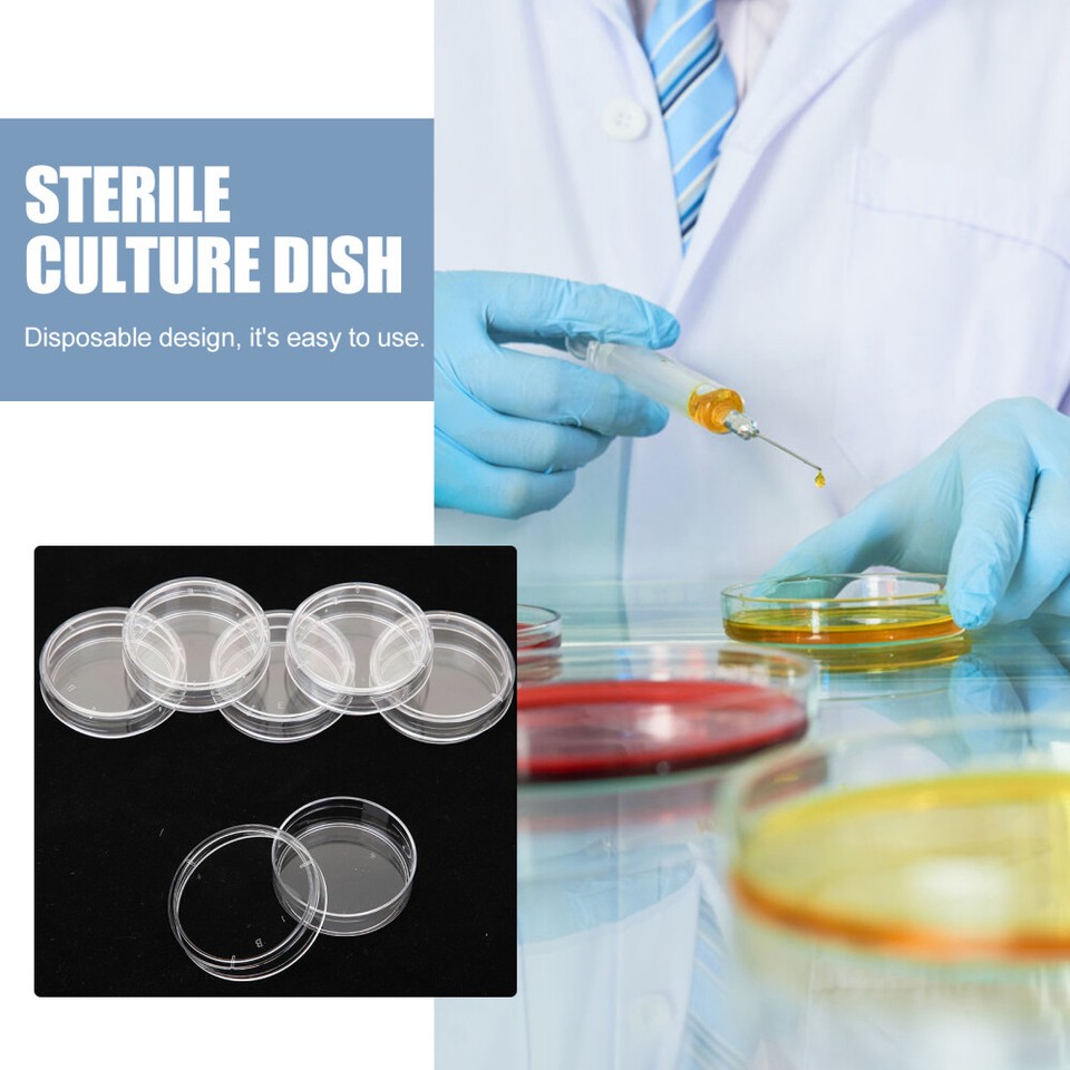 30 Pcs Small Petri Dish Kids Chemistry Culture Plate Transparent